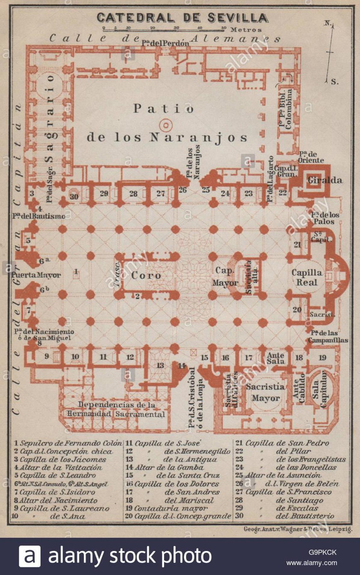 karta iz Sevilje katedrale