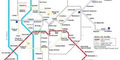 Karta iz Sevilje metro