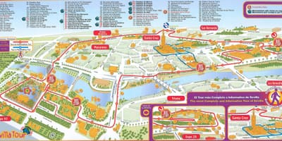 Turističke ulična mapa Sevilje